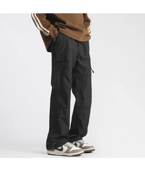 Design Cargo Pants Black Streetwear Pants - 22