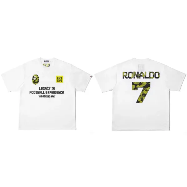 A Bathing Ape x CR7 Legacy Football Experience White T-Shirt - 1