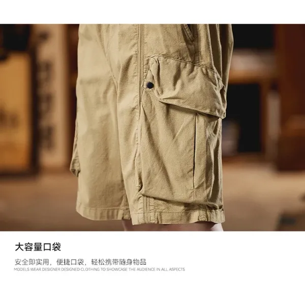 Design Cargo Shorts Black + Brown T-Shirt + Tan Boots - 30