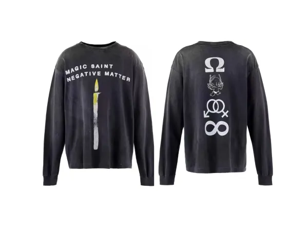 Gallery Dept Magic Saint Negative Matter Long Sleeve T-Shirt Black - 1