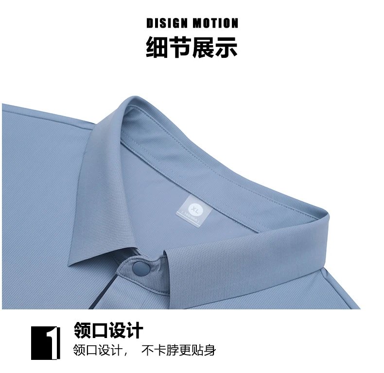 Design Minimalist Zip-Placket Black Polo Tops Polo - 15