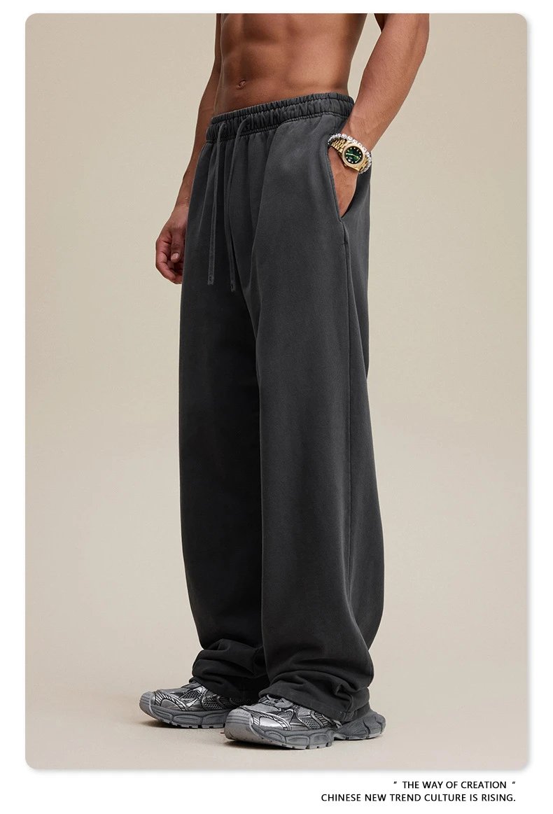 Design BE Thrived Medium Gray Drawstring Waist Pants - 47