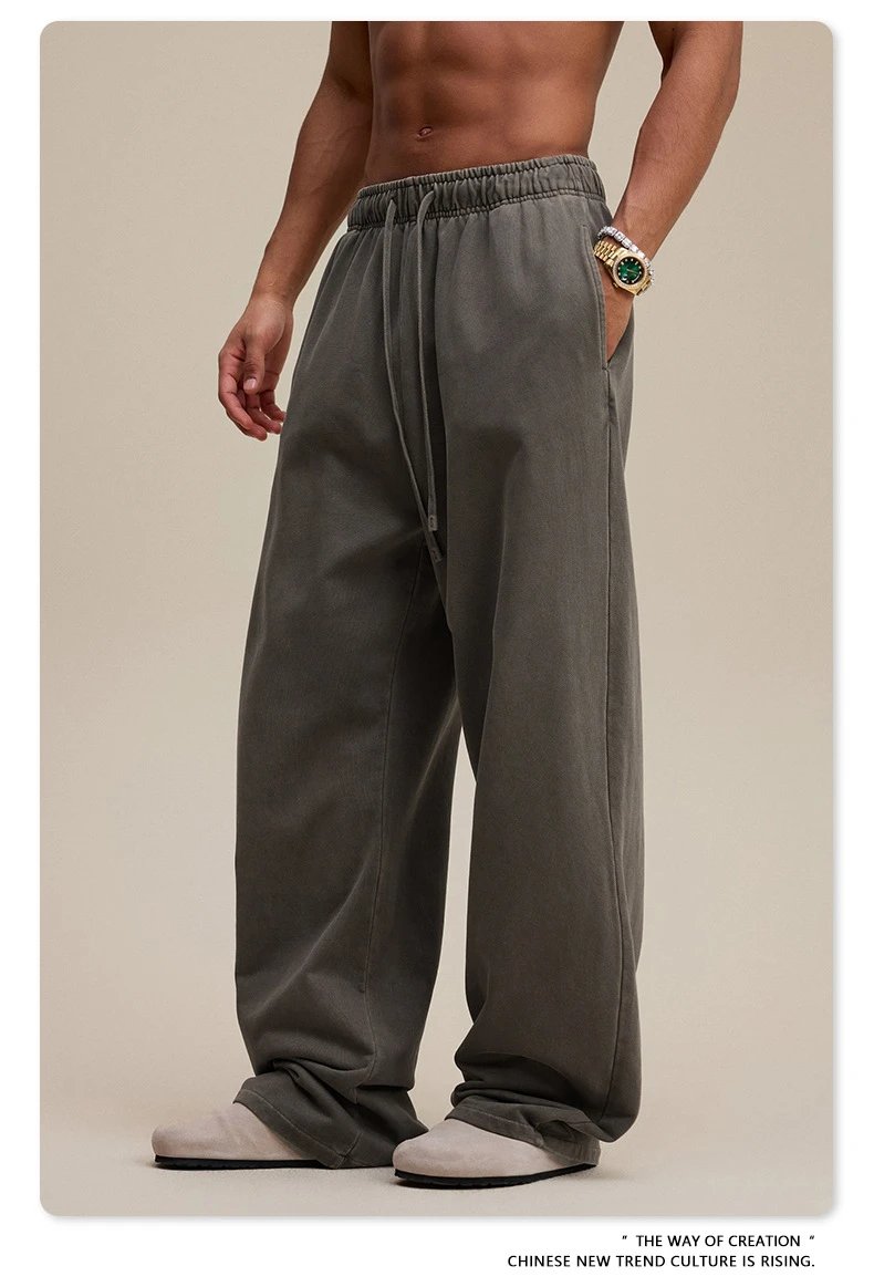 Design BE Thrived Medium Gray Drawstring Waist Pants - 55