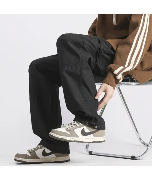 Design Cargo Pants Black Streetwear Pants - 27