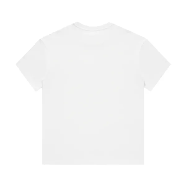 Design Dragon Embroidered Circle Motif White T-Shirt - 3