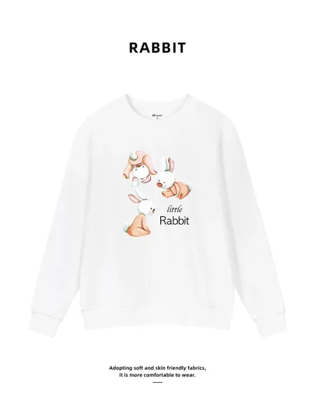 Badfriend Little Rabbit White Hoodie - 4
