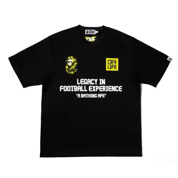 A Bathing Ape Zipper Shark T-Shirt Black - 3