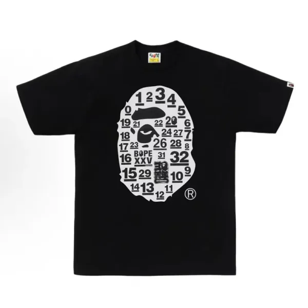 A Bathing Ape Zipper Shark T-Shirt Black - 7