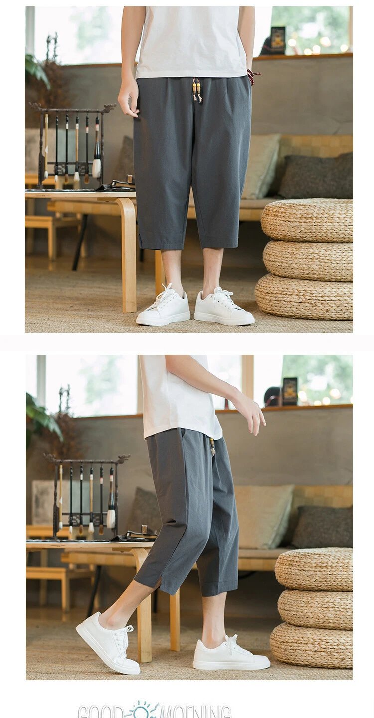 Design Wide-Leg Cropped Pants Black - 20