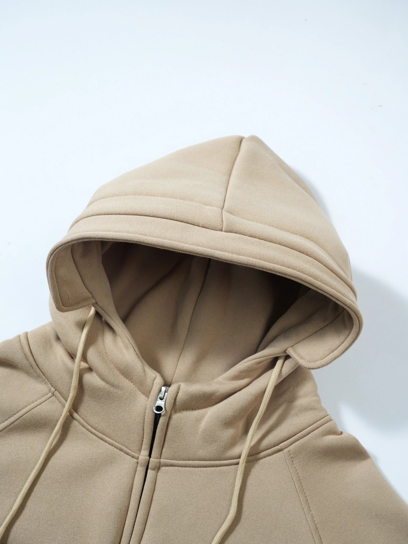 Design Zip-Up Hoodie with Utility Pockets Charcoal Gray Hoodie - 6