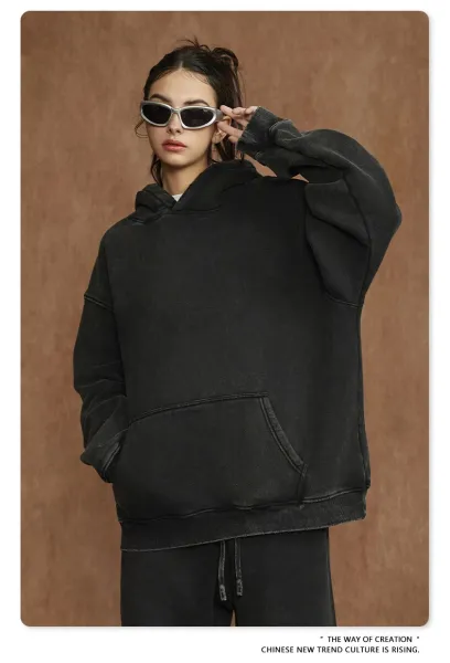 Design BE Thrived Washed Brown Hoodie - 49