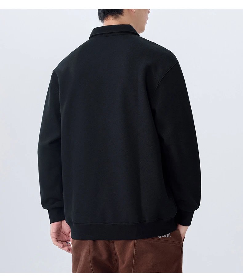 Design Polo Sweatshirt Gray Polo Shirt - 19