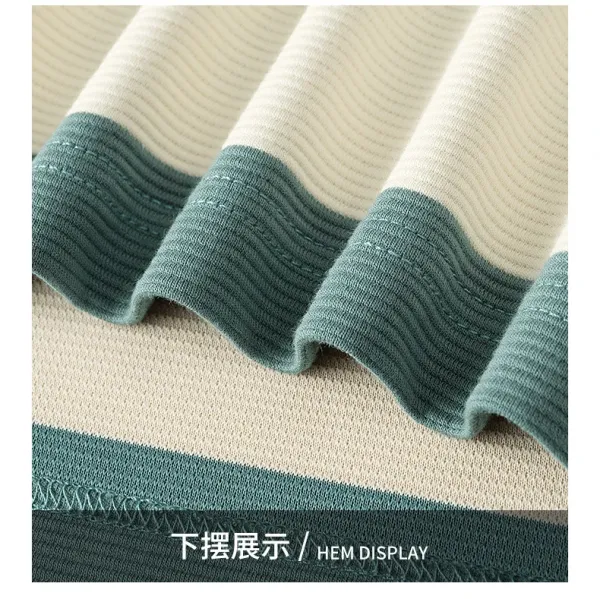 Polo Ralph Lauren Striped Polo Shirt in Teal and Beige Tops.polo - 22