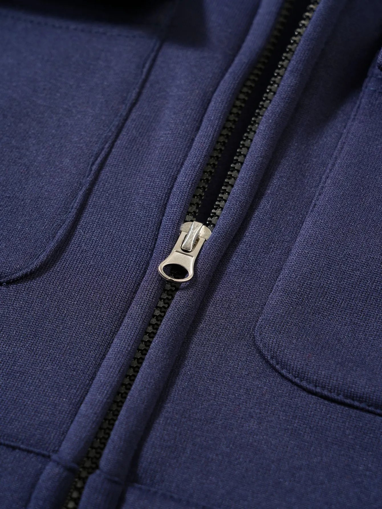 Design Zip-Up Hoodie with Utility Pockets Charcoal Gray Hoodie - 14