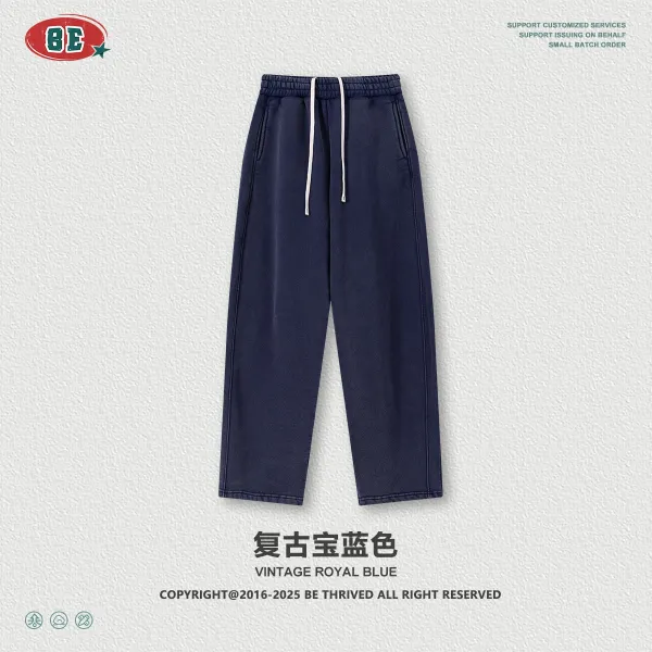 Design BE Thrived Vintage Royal Blue Sweatpants - 1