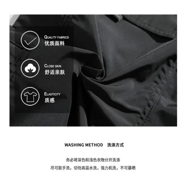 Design Cargo Pants Black Streetwear Pants - 4
