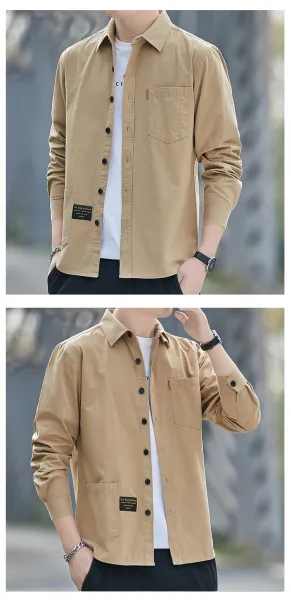 Design Long-Sleeve Button-Up Shirt Sage Green - 13