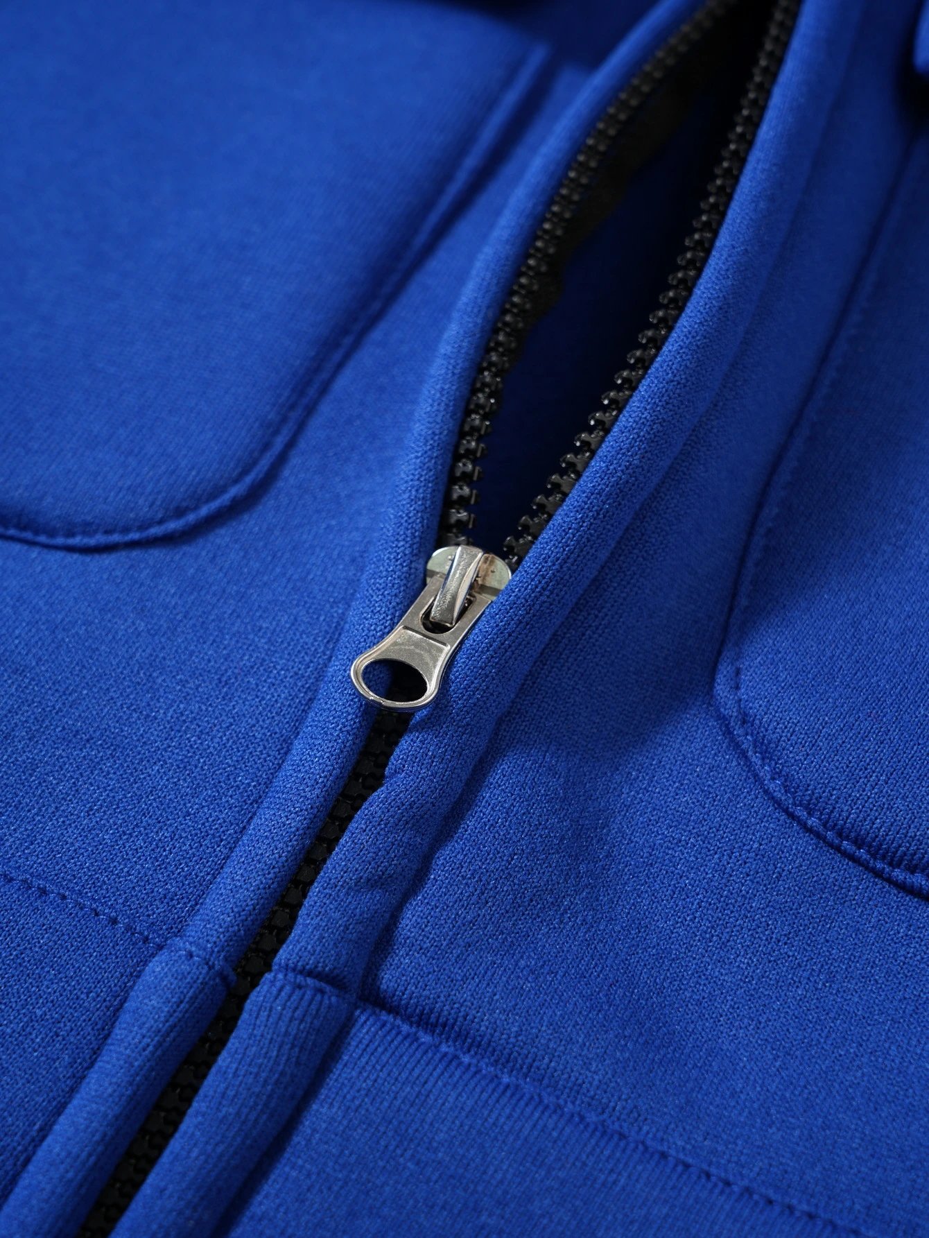 Design Zip-Up Hoodie with Utility Pockets Charcoal Gray Hoodie - 42