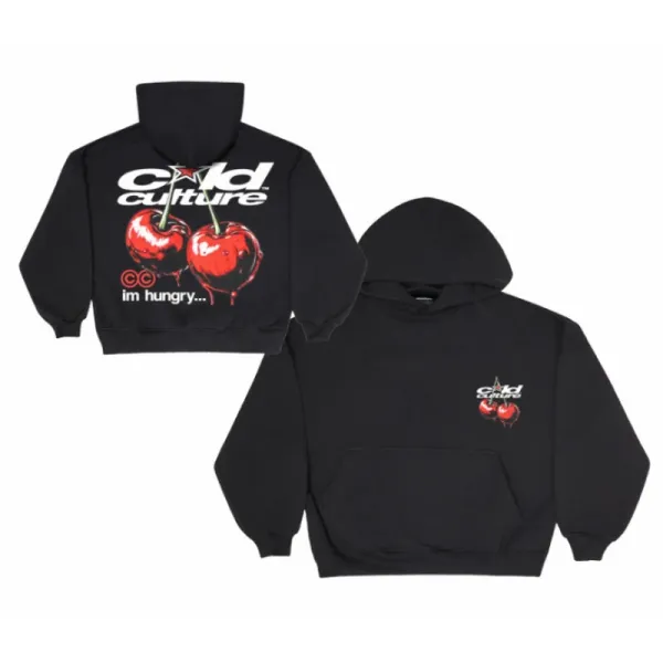 Design CID Culture Cherry Hoodie Black Hoodie - 1