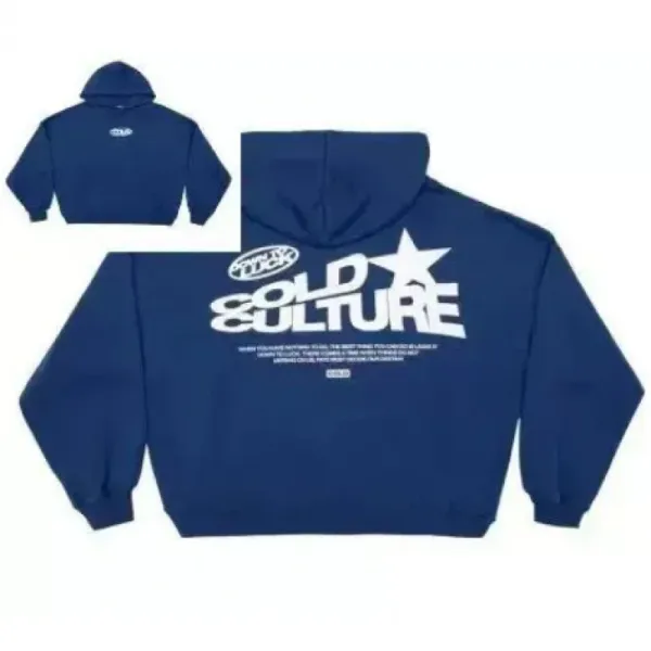 Design Cold Culture Star Logo Hoodie Navy Hoodie - 1