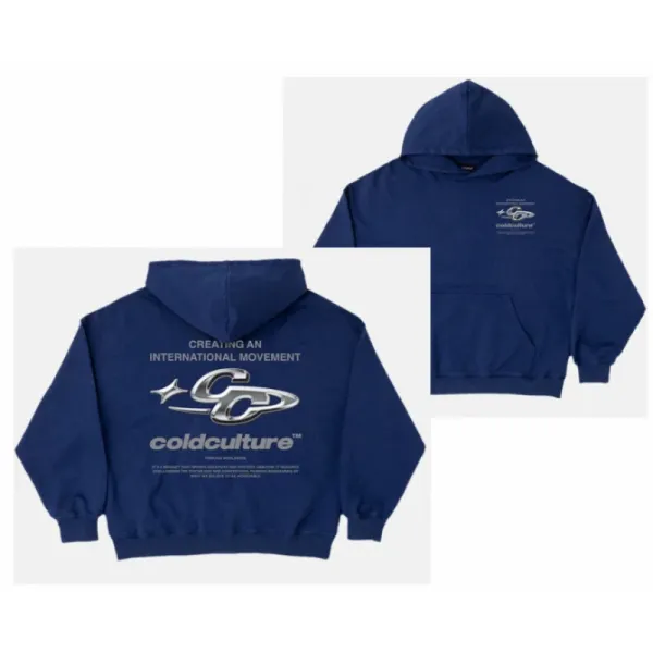 Design Coldcutre International Movement Navy Hoodie - 1