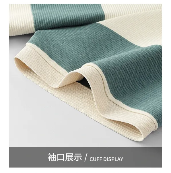 Polo Ralph Lauren Striped Polo Shirt in Teal and Beige Tops.polo - 19