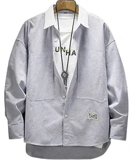 Design Paolo SIRUM Button-Down Shirt Light Blue Oxford Shirt - 3