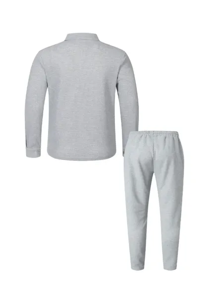 Design Waffle-Texture Utility Jacket and Track Pants Set Black - 15