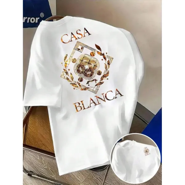 Casablanca Casa Blanca Graphic Print White T-Shirt - 1