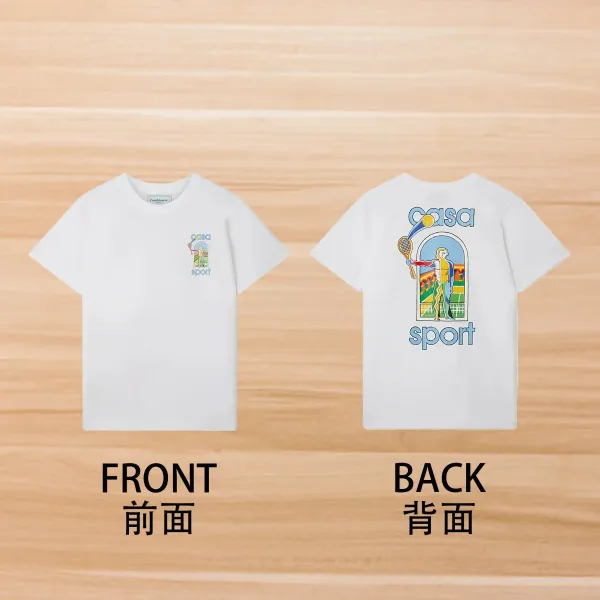 Casa Sport Graphic Print White T-Shirt - 1