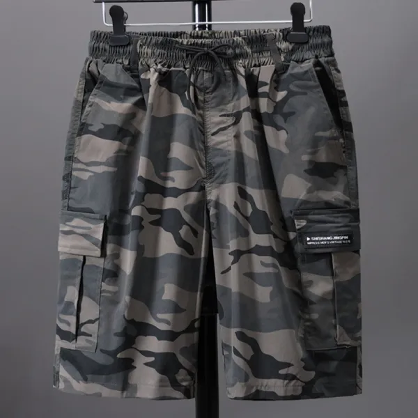 Design Sheshang Jingpin Camo Cargo Shorts Multicolor Shorts - 1