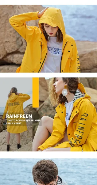 Design Waterproof Windbreaker Jacket Light Gray Outerwear - 16