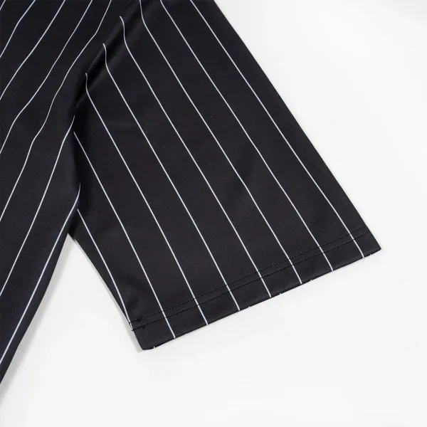 Design Pinstripe Polo Shirt Navy White Tops.polo - 18