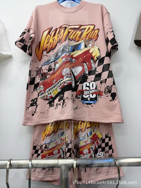Hellstar Present Eagle Graphic T-Shirt and Sweatpants Set Multicolor - 24