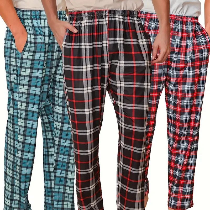 Plaid Lounge Pants Multicolor Sleepwear