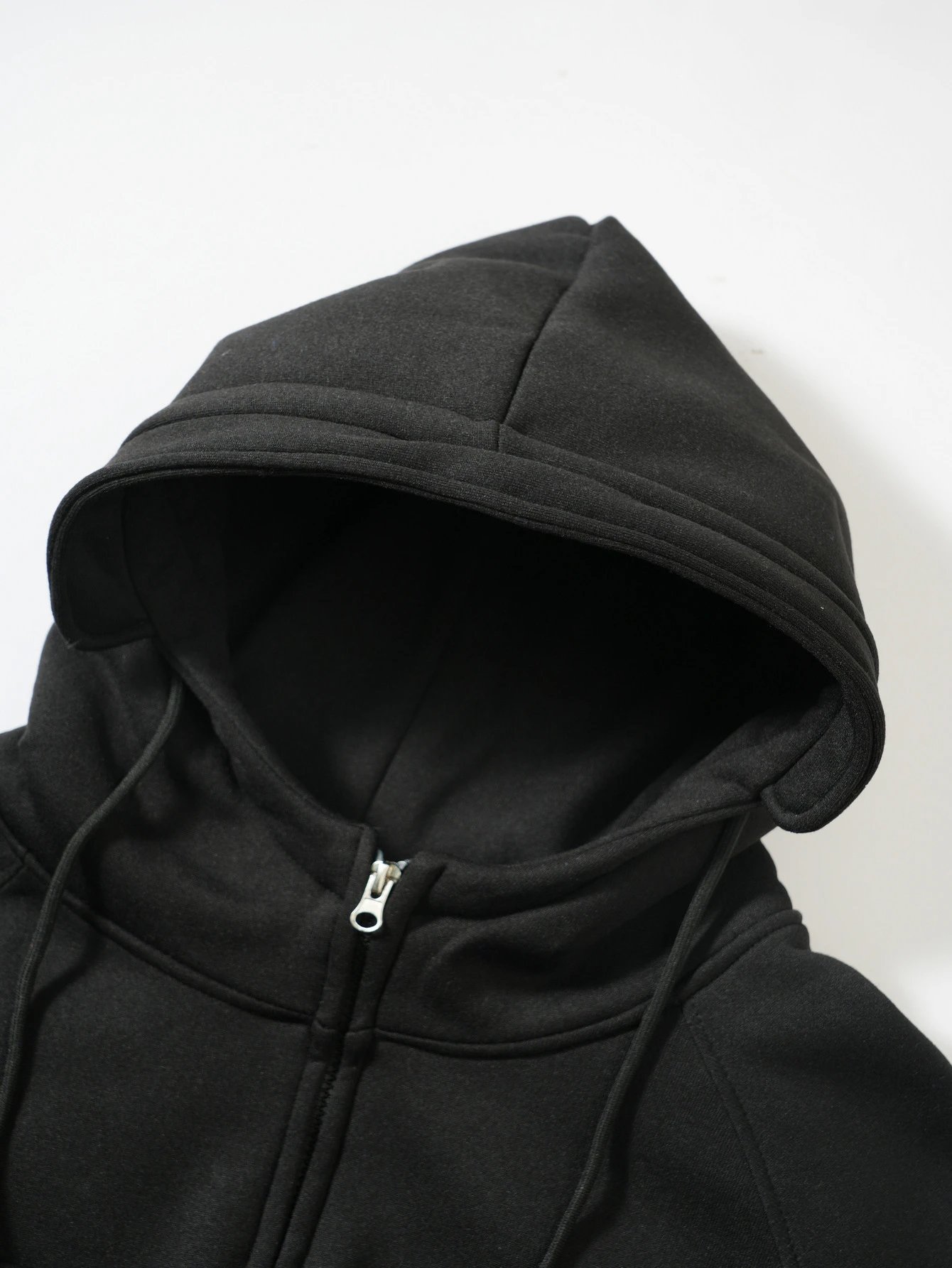 Design Zip-Up Hoodie with Utility Pockets Charcoal Gray Hoodie - 20