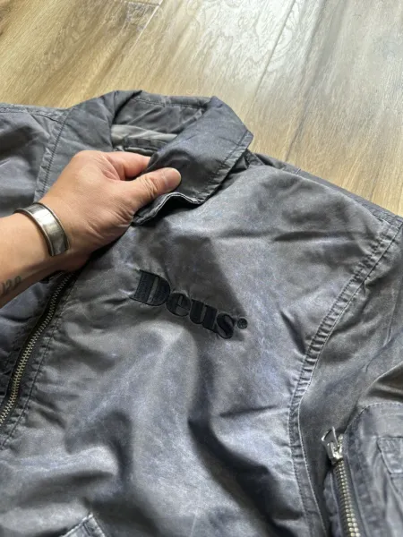 Design Deus Ex Machina Records x Japan Bomber Jacket Gray Outerwear.jacket - 7