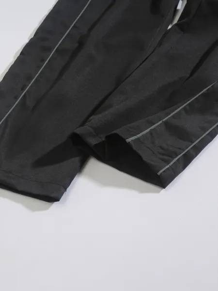 Design Muscle Attack Track Pants Black with White Stripe Sweatpants - 17