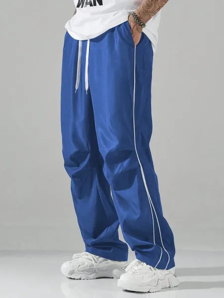 Off-White Cargo Pants Beige with Black Stripe Pants - 16
