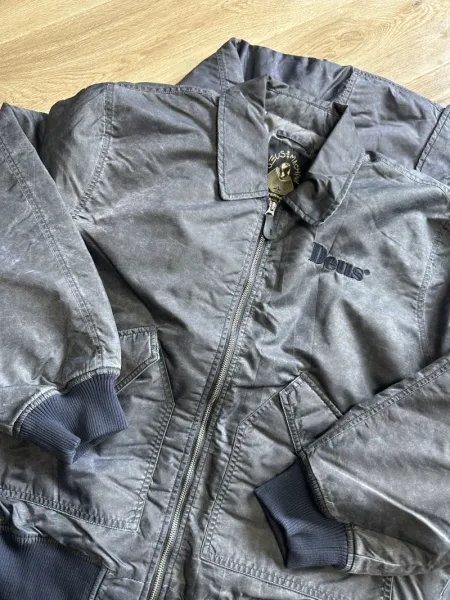 Design Deus Ex Machina Records x Japan Bomber Jacket Gray Outerwear.jacket - 11