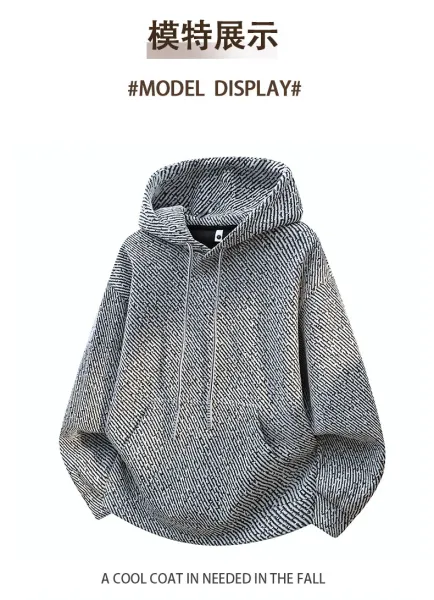 Design Corduroy Hoodie Black - 12