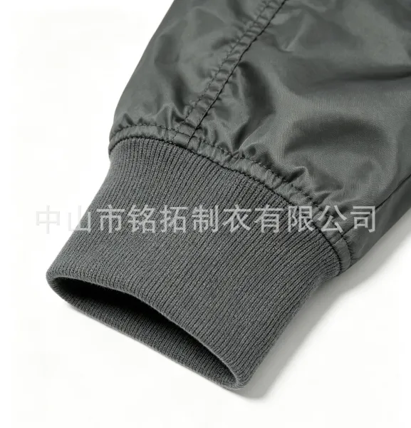 Design Custom MA-1 Bomber Jacket Gray with Embroidered Patches Outerwear Outerwear Jacket - 13