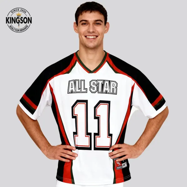 Design Kingson All Star Jersey White / Black / Red Jersey - 4