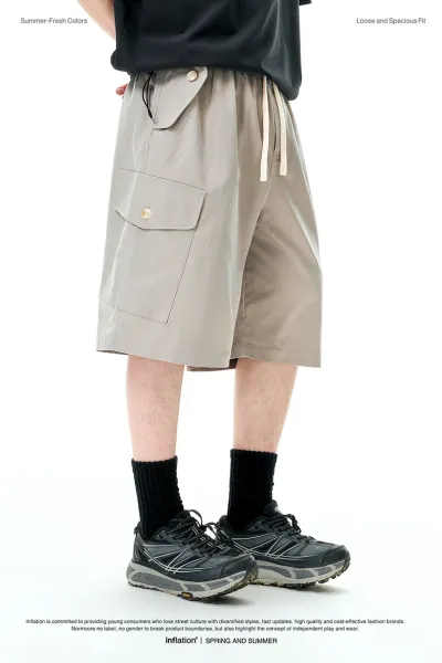 Design Cargo Shorts Black - 7