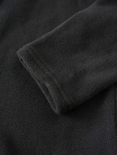 Design Quarter-Zip Fleece Pullover Black Sweater - 18