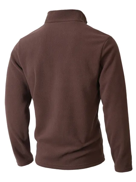 Design Quarter-Zip Fleece Pullover Black Sweater - 23