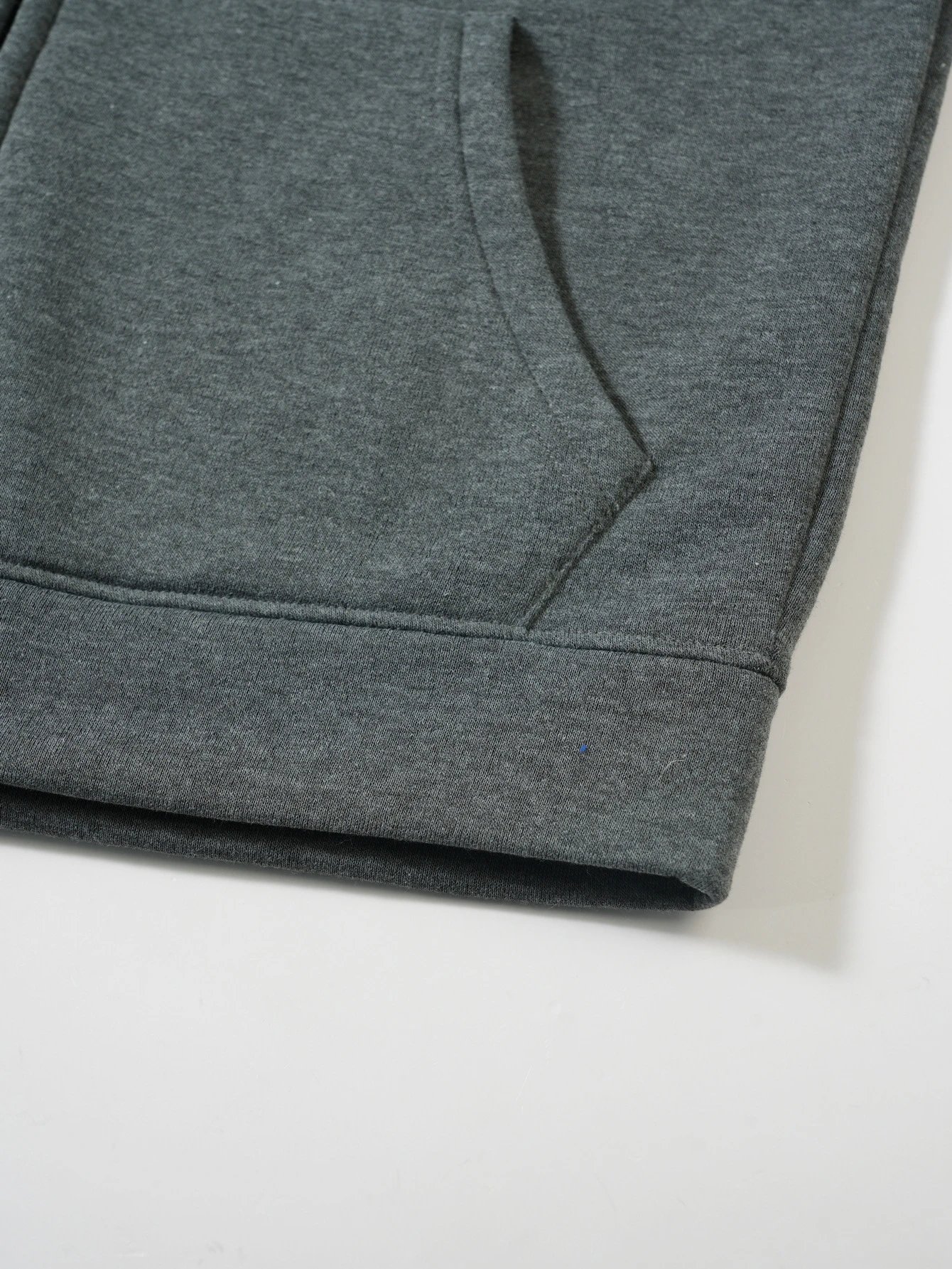 Design Zip-Up Hoodie with Utility Pockets Charcoal Gray Hoodie - 49