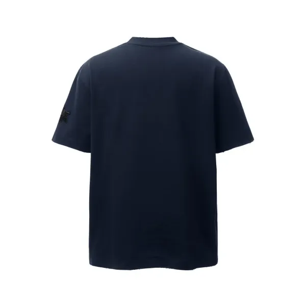 Design Star Embroidery Navy T-Shirt - 5