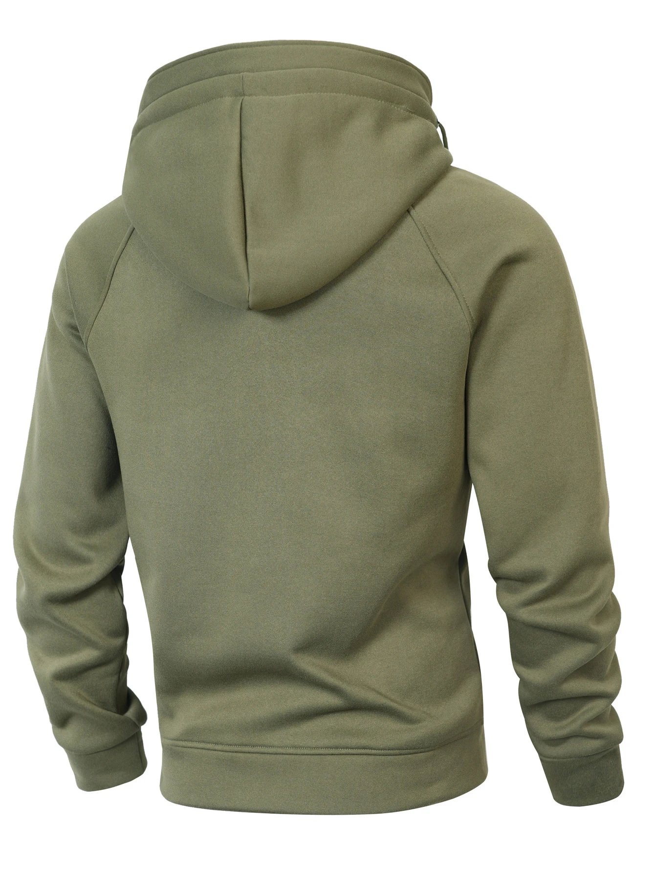 Design Zip-Up Hoodie with Utility Pockets Charcoal Gray Hoodie - 33