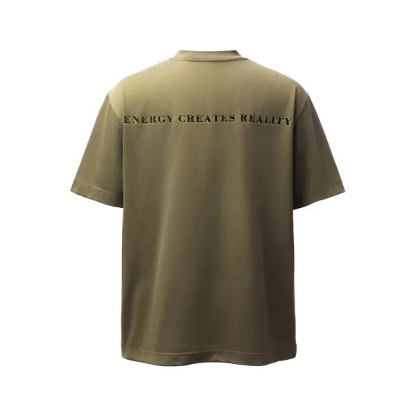 Design Money Print Olive Green T-Shirt - 8